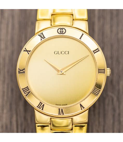 gucci stainless steel back water resistant